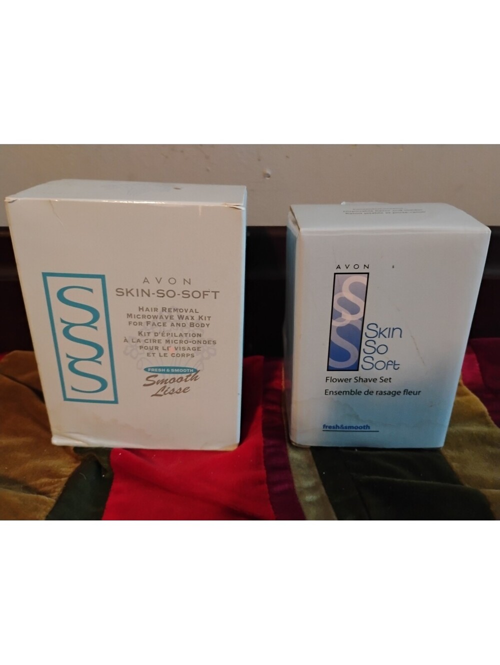 Avon Skin-So-Soft Hair Removal Microwave Wax Kit & Flower Shave Set